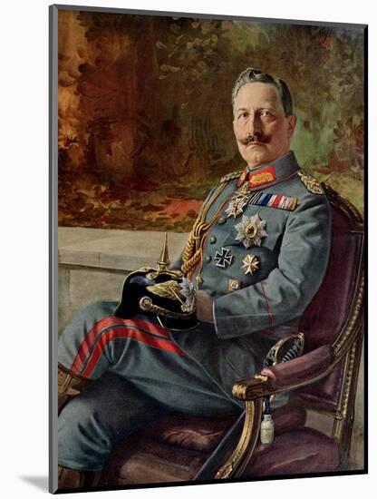 Portrait of Kaiser Wilhelm II-null-Mounted Giclee Print