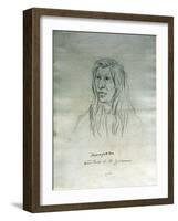 Portrait of Kamayakhen Head Chief of the Yakimas-Gustav Sohon-Framed Giclee Print