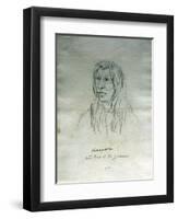 Portrait of Kamayakhen Head Chief of the Yakimas-Gustav Sohon-Framed Giclee Print