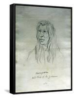 Portrait of Kamayakhen Head Chief of the Yakimas-Gustav Sohon-Framed Stretched Canvas