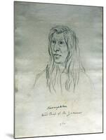 Portrait of Kamayakhen Head Chief of the Yakimas-Gustav Sohon-Mounted Giclee Print