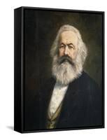 Portrait of Karl Heinrich Marx-null-Framed Stretched Canvas