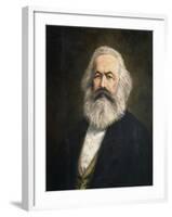 Portrait of Karl Heinrich Marx-null-Framed Giclee Print