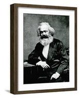 Portrait of Karl Marx-null-Framed Photographic Print