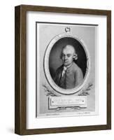 Portrait of Karl Philipp Emmanuel Bach-French School-Framed Giclee Print