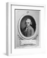 Portrait of Karl Philipp Emmanuel Bach-French School-Framed Giclee Print