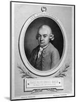 Portrait of Karl Philipp Emmanuel Bach-French School-Mounted Giclee Print