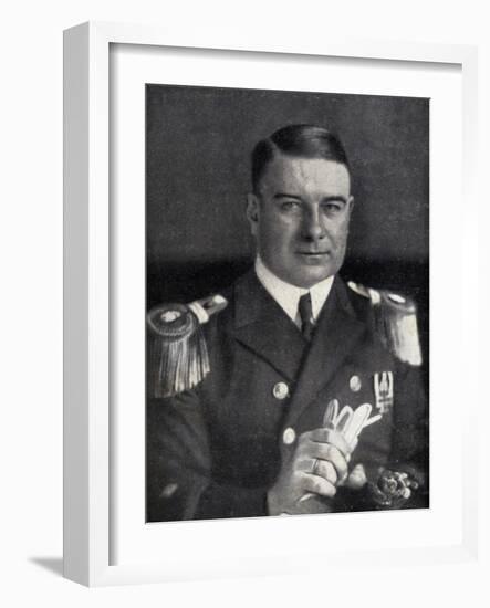 Portrait of Karl Spindler, from 'The Ghost Ship' by Karl Spindler, Published 1930-null-Framed Giclee Print