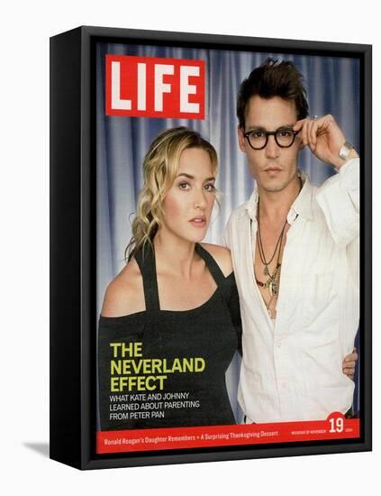 Portrait of Kate Winslet and Johnny Depp, November 19, 2004-Jason Bell-Framed Stretched Canvas