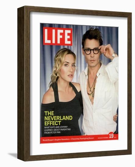 Portrait of Kate Winslet and Johnny Depp, November 19, 2004-Jason Bell-Framed Photographic Print