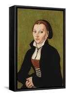 Portrait of Katharina Von Bora, 1472-1553-Lucas Cranach the Elder-Framed Stretched Canvas