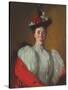 Portrait of Katherine Cavenaugh, 1897 (Oil on Canvas)-Frank Weston Benson-Stretched Canvas