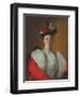 Portrait of Katherine Cavenaugh, 1897 (Oil on Canvas)-Frank Weston Benson-Framed Giclee Print