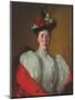 Portrait of Katherine Cavenaugh, 1897 (Oil on Canvas)-Frank Weston Benson-Mounted Giclee Print