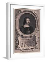 Portrait of Katherine of Aragon, after Arthur Pond-Jacobus Houbracken-Framed Giclee Print