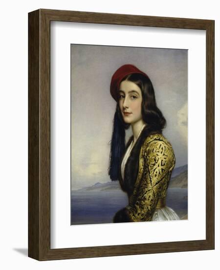 Portrait of Khatarina Botzaris, 1841-Joseph Karl Stieler-Framed Giclee Print