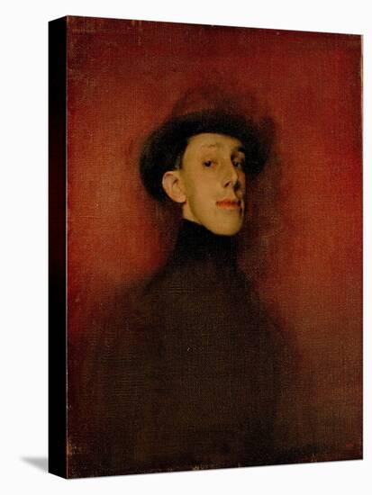 Portrait of King Alfonso XIII of Spain (Stud)-Ramon Casas-Stretched Canvas