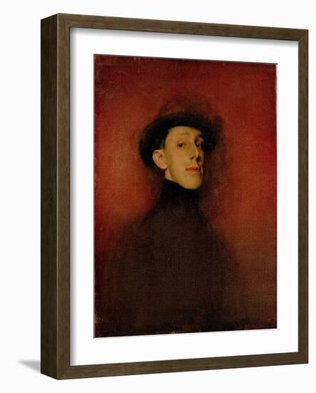 Portrait of King Alfonso XIII of Spain (Stud)-Ramon Casas-Framed Giclee Print