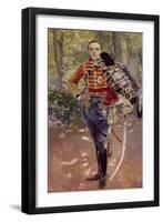 Portrait of King Alfonso Xiii Wearing the Uniform of the Hussars, 1907-Joaquín Sorolla y Bastida-Framed Giclee Print