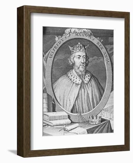 Portrait of King Alfred the Great-null-Framed Giclee Print