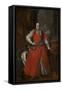 Portrait of King Augustus III in Polish costume, ca 1737-null-Framed Stretched Canvas