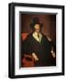 Portrait of King Charles I (1625-49) at His Trial (See also 162534 and 245466)-Edward Bower-Framed Giclee Print