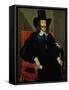 Portrait of King Charles I (1625-49) at His Trial-Edward Bower-Framed Stretched Canvas