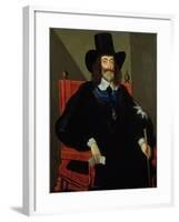 Portrait of King Charles I (1625-49) at His Trial-Edward Bower-Framed Giclee Print