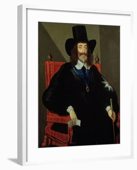 Portrait of King Charles I (1625-49) at His Trial-Edward Bower-Framed Giclee Print