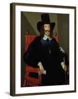 Portrait of King Charles I (1625-49) at His Trial-Edward Bower-Framed Giclee Print