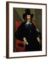 Portrait of King Charles I (1625-49) at His Trial-Edward Bower-Framed Giclee Print