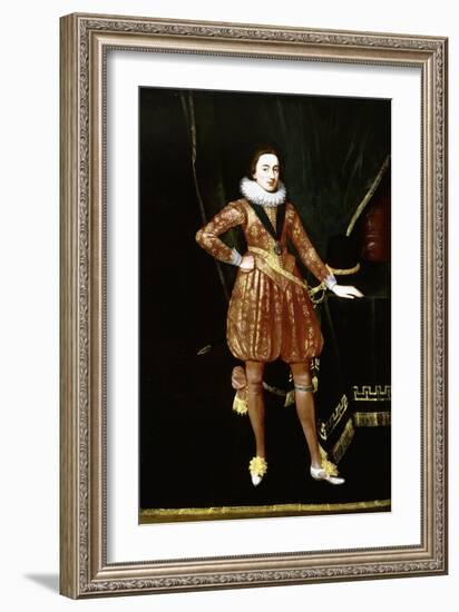 Portrait of King Charles I as the Prince of Wales-Daniel Mytens-Framed Giclee Print