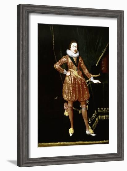 Portrait of King Charles I as the Prince of Wales-Daniel Mytens-Framed Giclee Print