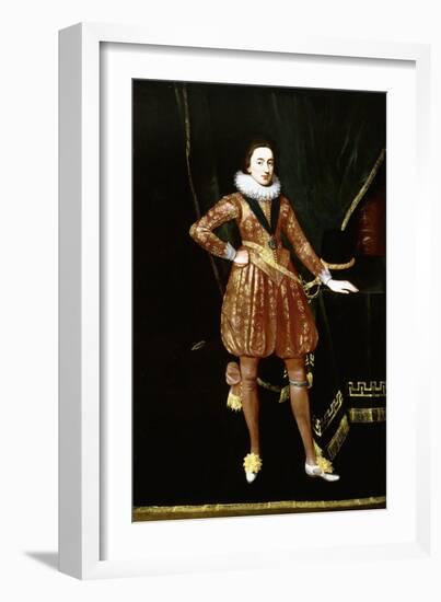 Portrait of King Charles I as the Prince of Wales-Daniel Mytens-Framed Giclee Print