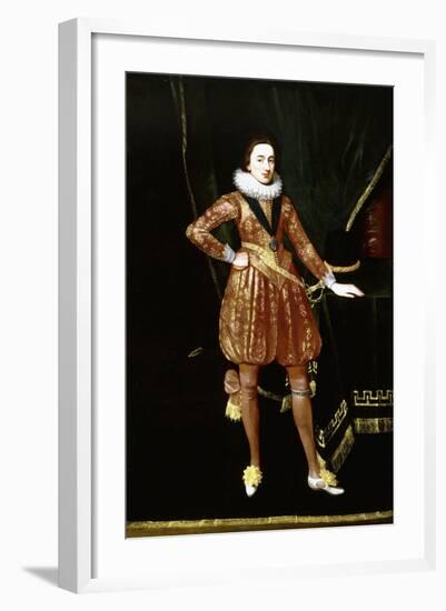 Portrait of King Charles I as the Prince of Wales-Daniel Mytens-Framed Giclee Print