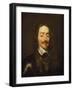 Portrait of King Charles I, Bust Length, Wearing Armour and the Collar of the Order of the Garter-William Dobson-Framed Giclee Print