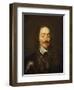 Portrait of King Charles I Wearing Armour and the Collage of the Order of the Garter-William Dobson-Framed Giclee Print