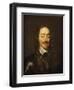 Portrait of King Charles I Wearing Armour and the Collage of the Order of the Garter-William Dobson-Framed Giclee Print