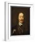 Portrait of King Charles I Wearing Armour and the Collage of the Order of the Garter-William Dobson-Framed Giclee Print