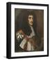 Portrait of King Charles II, Wearing Garter Robes-Sir Peter Lely-Framed Giclee Print