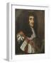 Portrait of King Charles II, Wearing Garter Robes-Sir Peter Lely-Framed Giclee Print