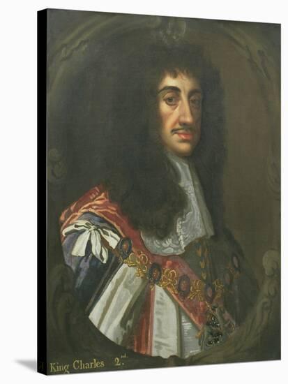 Portrait of King Charles Ii-Sir Peter Lely-Stretched Canvas