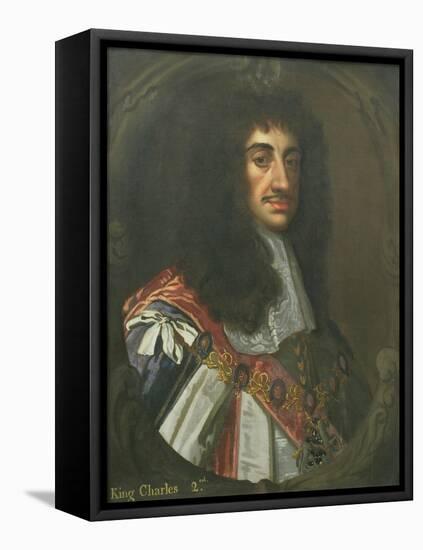 Portrait of King Charles Ii-Sir Peter Lely-Framed Stretched Canvas