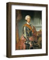 Portrait of King Charles III of Spain-Anton Raphael Mengs-Framed Giclee Print