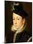 Portrait of King Charles IX of France (1550-1574) - Francois Clouet (1510-1572). Oil on Wood, 1561.-Francois Clouet-Mounted Giclee Print