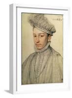 Portrait of King Charles IX of France, 1566-Francois Clouet-Framed Giclee Print