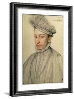 Portrait of King Charles IX of France, 1566-Francois Clouet-Framed Giclee Print