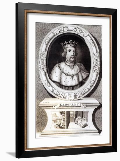 Portrait of King Edward II-null-Framed Giclee Print