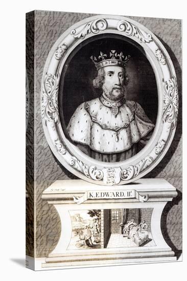 Portrait of King Edward II-null-Stretched Canvas