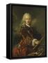 Portrait of King Ferdinand VI of Spain (1713-1759)-Giovanni Antonio Guardi-Framed Stretched Canvas